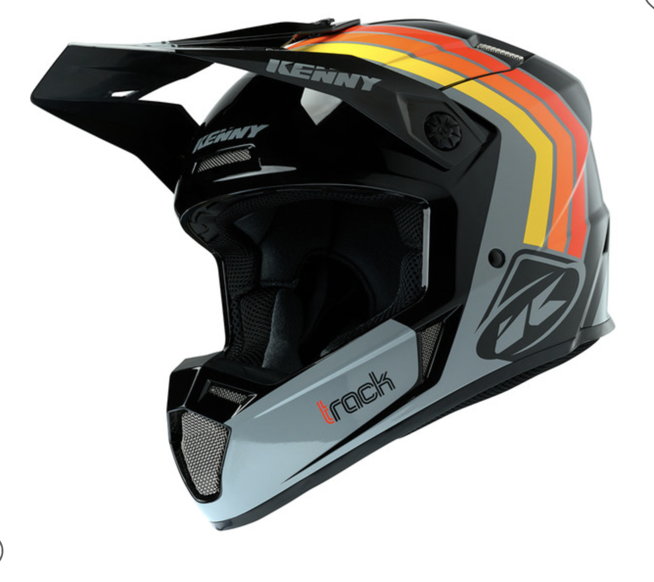 casque KENNY Track Black Grey Orange