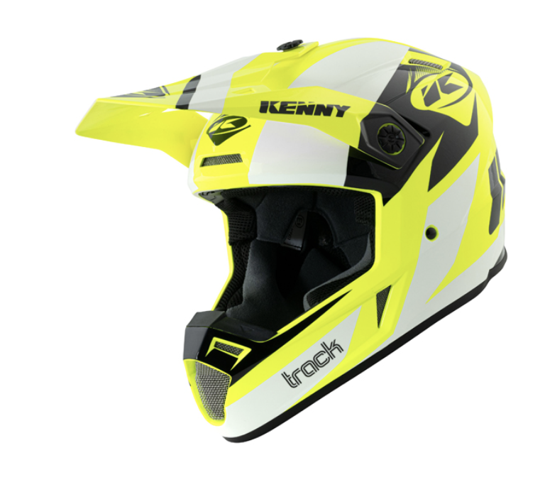 Casque KENNY Track White Neon Yellow