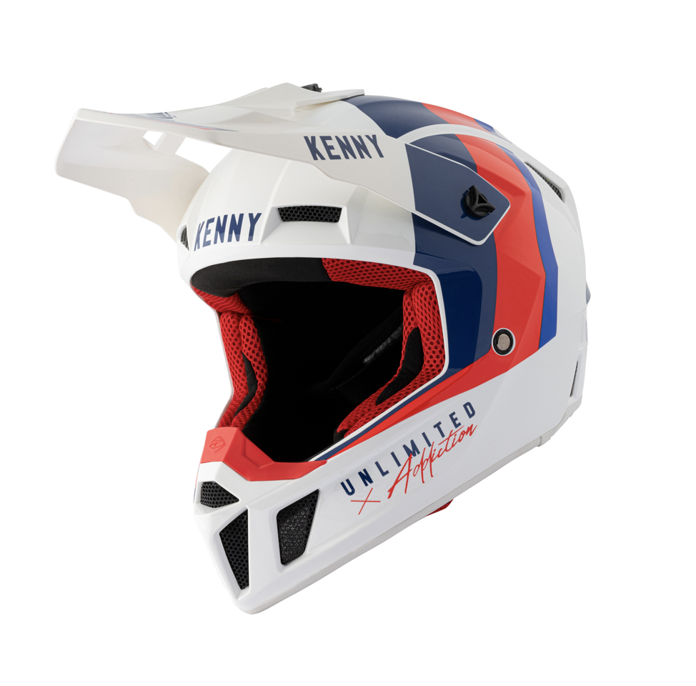 Casque KENNY Performance White Blue Red