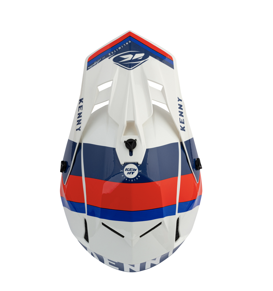 Casque KENNY Performance White Blue Red
